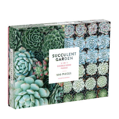 Succulent Garden 2-Sided 500 Piece Puzzle - Sarah McMenemy - Jogo de tabuleiro - Galison - 9780735355309 - 5 de junho de 2018