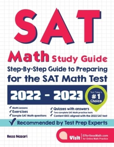 Cover for Reza Nazari · SAT Math Study Guide: Step-By-Step Guide to Preparing for the SAT Math Test (Paperback Book) (2021)