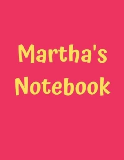 Cover for 99 Notes · Martha's Notebook (Pocketbok) (2019)