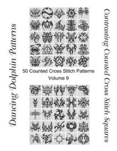 Contrasting Counted Cross Stitch Squares - Dancing Dolphin Patterns - Książki - Independently Published - 9781702444309 - 28 października 2019