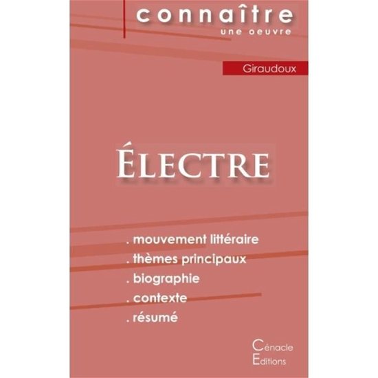Cover for Jean Giraudoux · Fiche de lecture Electre de Jean Giraudoux (Analyse litteraire de reference et resume complet) (Taschenbuch) (2022)