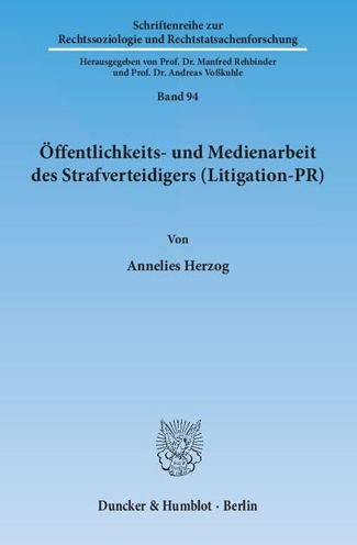 Cover for Herzog · Öffentlichkeits- und Medienarbei (Book) (2014)