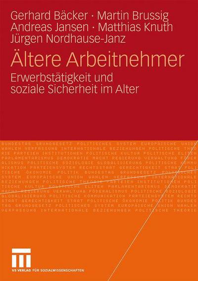 Cover for Gerhard Freiling · AEltere Arbeitnehmer: Erwerbstatigkeit Und Soziale Sicherheit Im Alter (Paperback Book) [2009 edition] (2009)