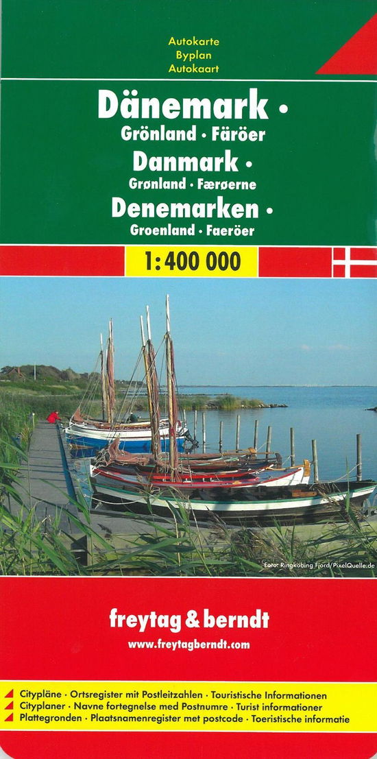 Cover for Freytag &amp; Berndt · Freytag &amp; Berndt Road Map: Denmark, Greenland &amp; Faeroes (Hardcover Book) (2016)