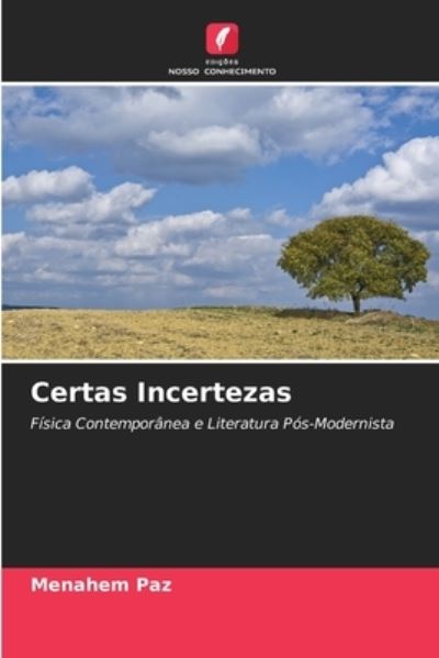 Cover for Menahem Paz · Certas Incertezas (Paperback Book) (2021)