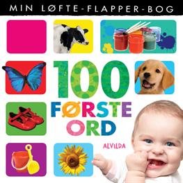Cover for Min Løfte-flapper-bog - 100 Første Ord (Tavlebog) [Papbog] (2015)