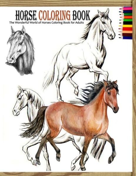 Cover for Yeti Jey Fox · Horse coloring book (Pocketbok) (2020)