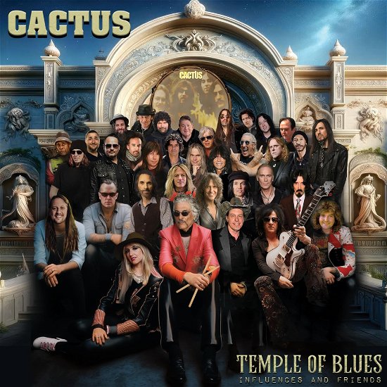 Cover for Cactus · Temple Of Blues - Influences &amp; Friends (Limited Edition, Colored Vinyl, Red) (2 Lp's) (LP) (2024)
