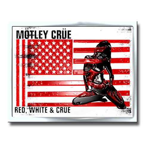 Motley Crue Pin Badge: Red, White & Crue - Mötley Crüe - Fanituote - Unlicensed - 5055295302310 - torstai 11. joulukuuta 2014