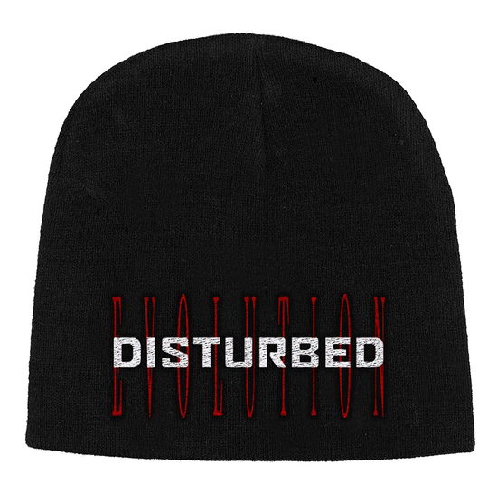 Cover for Disturbed · Disturbed Unisex Beanie Hat: Red Evolution (CLOTHES) [Black - Unisex edition] (2019)