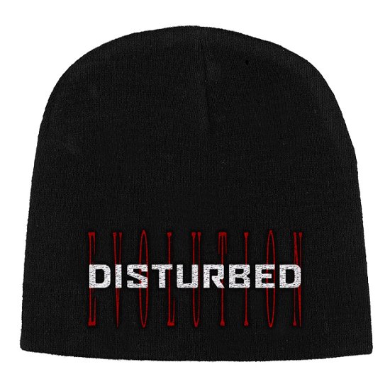 Cover for Disturbed · Disturbed Unisex Beanie Hat: Red Evolution (TØJ) [Black - Unisex edition] (2019)