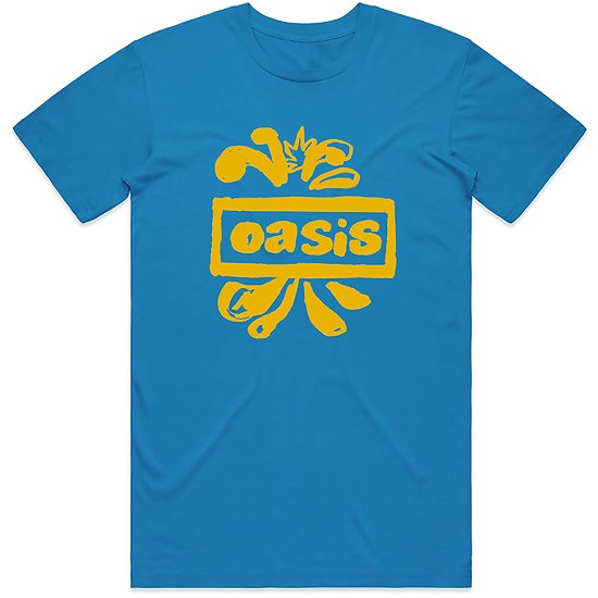 Cover for Oasis · Oasis Unisex T-Shirt: Drawn Logo (T-shirt) [size XL] [Blue - Unisex edition]