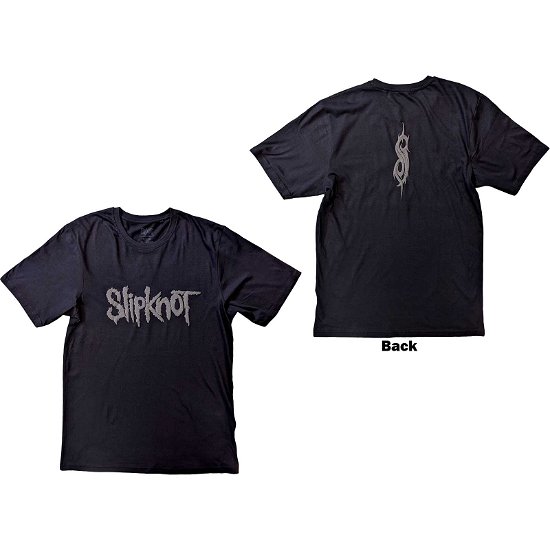 Slipknot Unisex Hi-Build T-Shirt: Logo (Back Print) - Slipknot - Merchandise -  - 5056561075310 - 