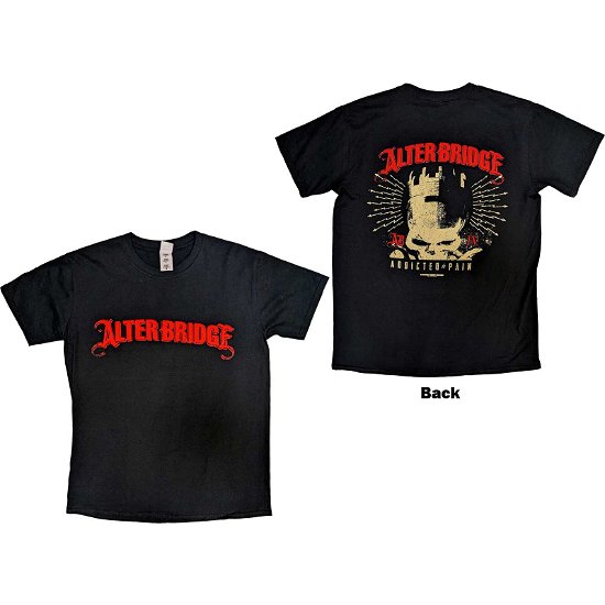 Alter Bridge Unisex T-Shirt: Addicted To Pain (Back Print) - Alter Bridge - Koopwaar -  - 5056737209310 - 