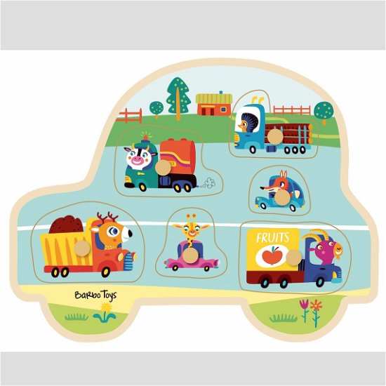Little Bright Ones – Transport Knoppuslespil - Barbo Toys - Inne - Barbo Toys - 5704976055310 - 4 listopada 2020