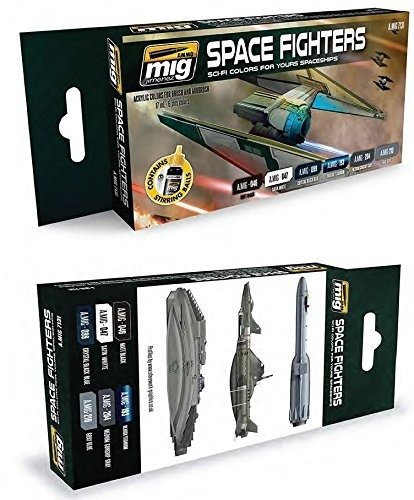 Space Fighters Sci-fi Colors 6 Jars 17 Ml - Ammo Mig Jiminez - Merchandise -  - 8432074071310 - 