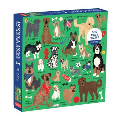 Galison · Doodle Dog And Other Mixed Breeds 500 Piece Family Puzzle (SPIEL) (2019)