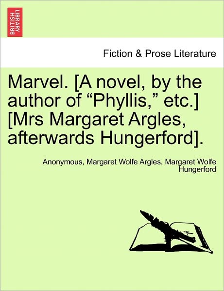 Cover for Anonymous · Marvel. [a Novel, by the Author of (Paperback Bog) (2011)