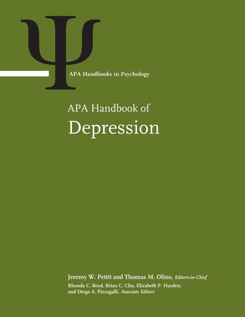 APA Handbook of Depression: Volume 1: Classification, Co-Occurring Conditions, and Etiological Processes; Volume 2: Minoritized Populations, Lifespan Development, Assessment, and Treatment - APA Handbooks in Psychology® Series - - Annen - American Psychological Association - 9781433843310 - 25. november 2025