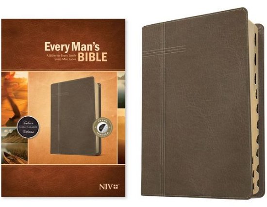 Cover for Tyndale House Publishers · Every Man's Bible NIV (Leatherlike, Pursuit Granite, Indexed) (Læderbog) (2022)