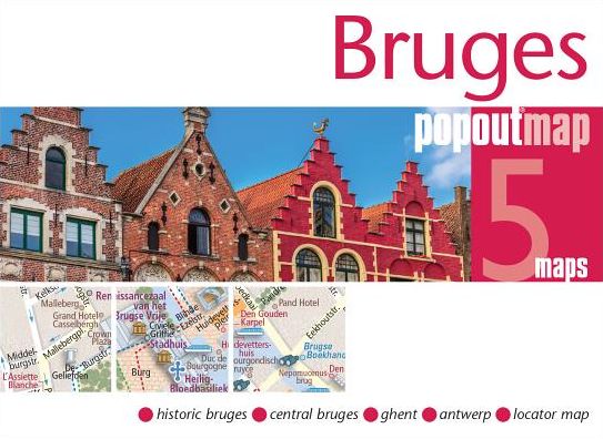 Popout Maps: Bruges Popout Map - Popout Map - Kirjat - PopOut Maps - 9781910218310 - lauantai 21. tammikuuta 2017