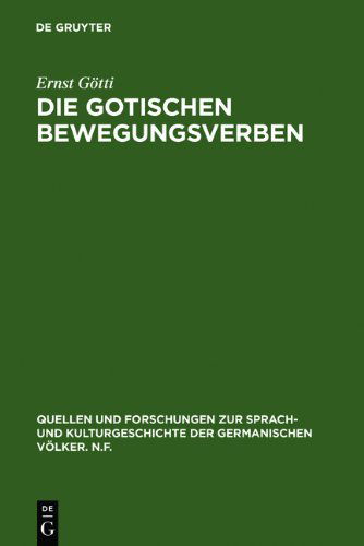 Cover for Götti · Die gotischen Bewegungsverben (Book) (1974)