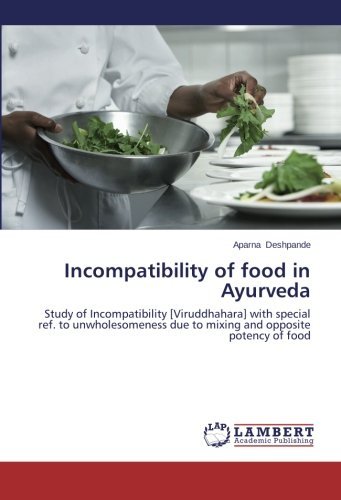 Cover for Aparna Deshpande · Incompatibility of Food in Ayurveda: Study of Incompatibility [viruddhahara] with Special Ref. to Unwholesomeness Due to Mixing and Opposite Potency  of Food (Pocketbok) (2013)