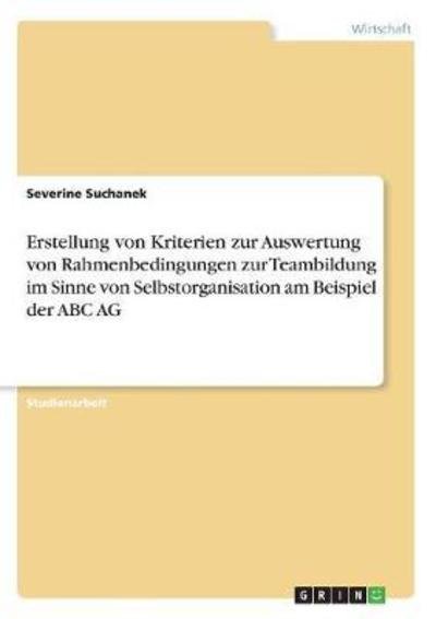 Cover for Suchanek · Erstellung von Kriterien zur A (Book)