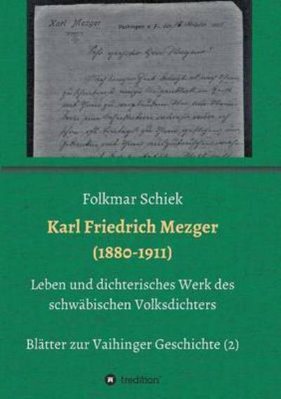 Cover for Schiek · Karl Friedrich Mezger (1880-1911 (Book) (2017)