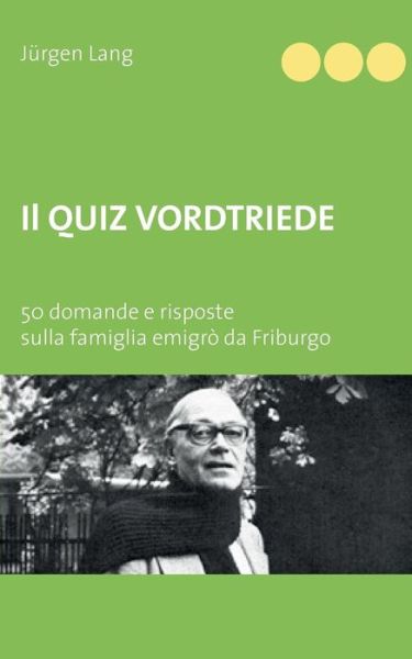 Cover for J Rgen Lang · Il Quiz Vordtriede (Paperback Book) (2016)