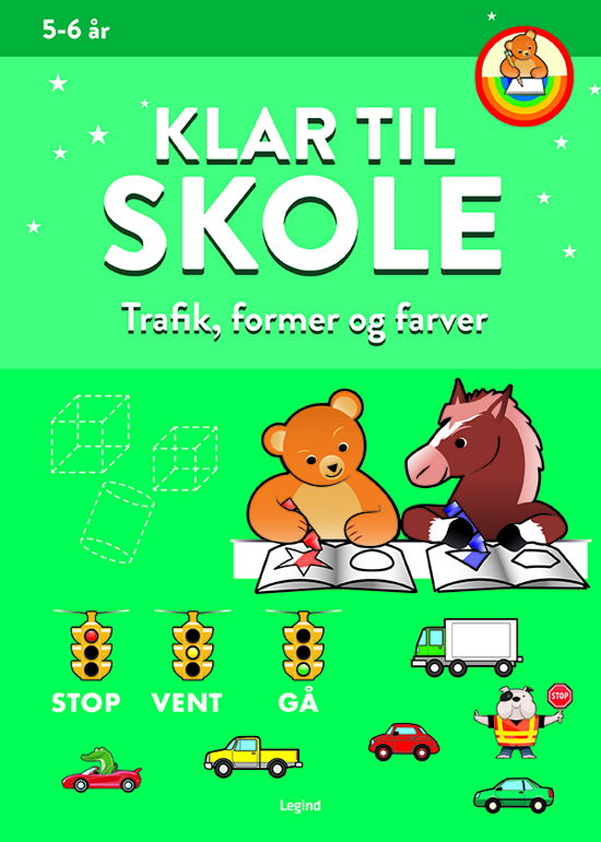 Cover for Klar til skole: Klar til skole: Trafik, former og farver (Heftet bok) [1. utgave] (2022)