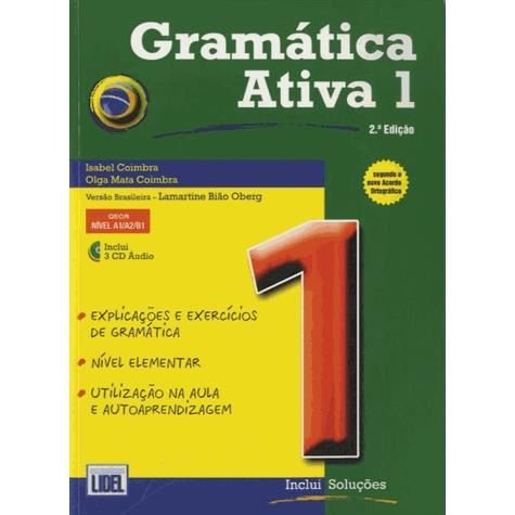 Cover for Isabel Coimbra · Gramatica Ativa 1 - Brazilian Portuguese course - with audio download: A1/A2/B1 (Book) (2022)