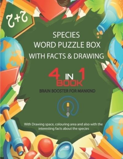 Cover for Adam Ray · Species Word Puzzle Box with Facts and Drawing (Paperback Book) (2021)