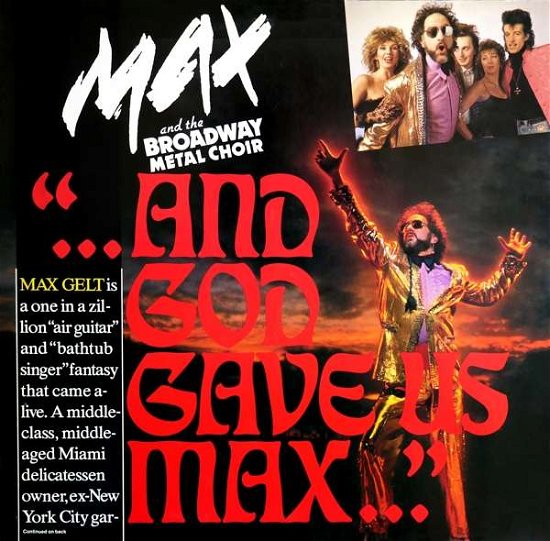 Cover for Max &amp; The Broadway Metal Choir · And God Gave Us Max (CD) (2021)