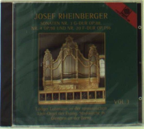 Cover for J. Rheinberger · Sonaten No.3,4&amp;20 (CD) (2013)