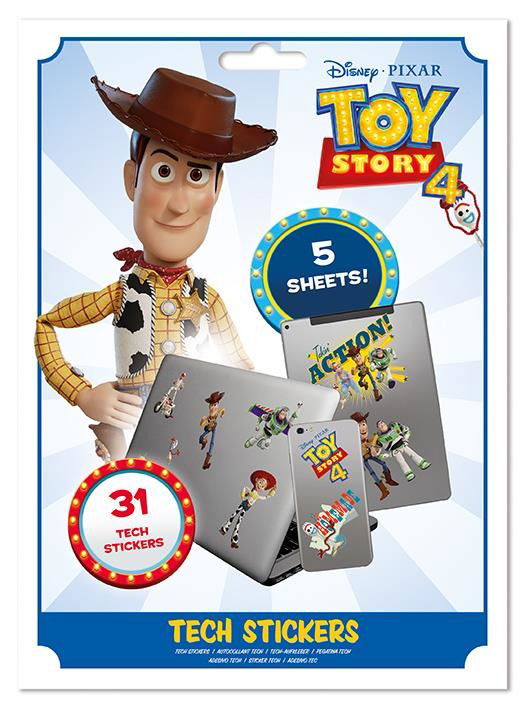 Toy Story 4 - Characters Tech (Sticker Pack / Set Adesivi) - Disney: Pyramid - Merchandise -  - 5050293474311 - 