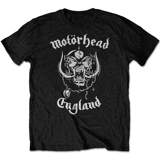 Motorhead Unisex T-Shirt: England - Motörhead - Koopwaar - ROCK OFF - 5056170692311 - 