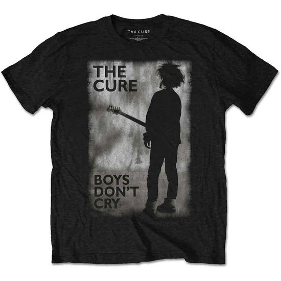 The Cure Kids T-Shirt: Boys Don't Cry Black & White (Black) (7-8 Years) - The Cure - Produtos - - 5056737260311 - 13 de junho de 2024