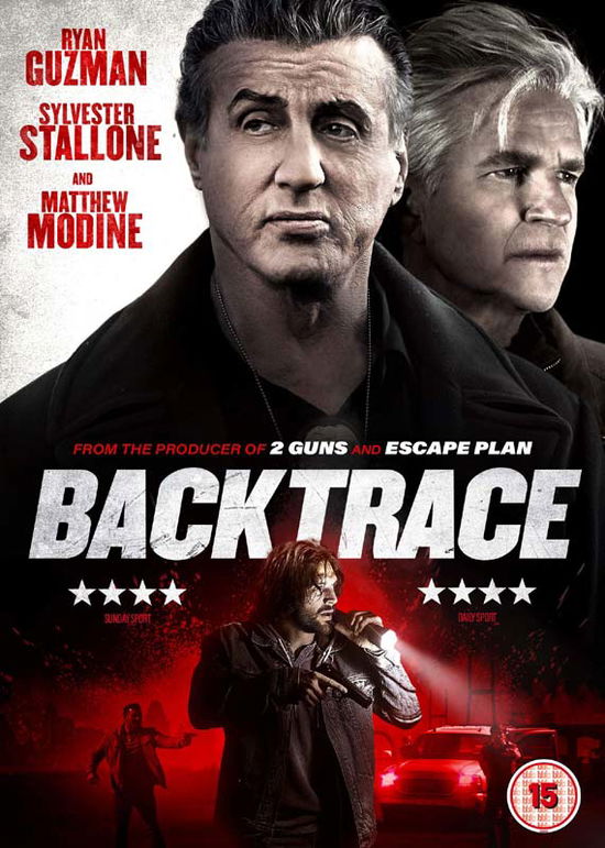 Cover for Backtrace · Ryan Guzman,Sylvester Stallone,Matthew Modine (PAL-2) (DVD) (2019)