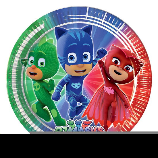 Pj Masks - 8 Piatti 20 Cm. - Pj Masks - Merchandise -  - 5201184886311 - 