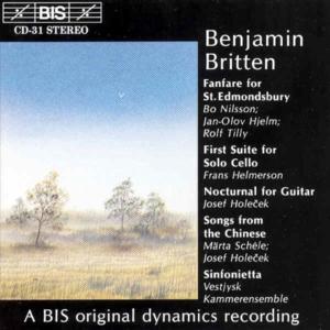 Fanfare for St Edmondsbury - Britten / Jutland / Nilsson / Holecek / Helmerson - Musik - BIS - 7318590000311 - 22 september 1994