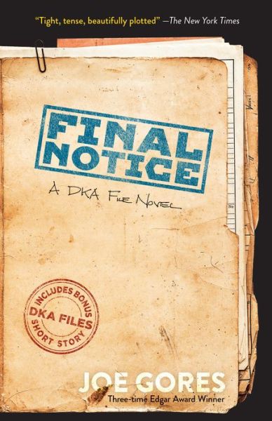 Cover for Joe Gores · Final Notice: A Dka File Novel (Paperback Book) (2019)