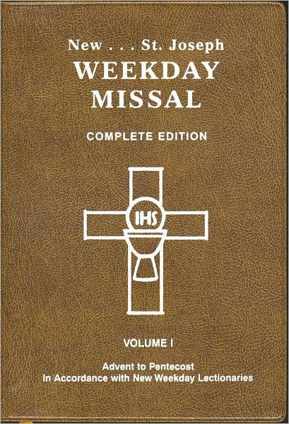 Cover for Catholic Book Publishing Co · Saint Joseph Weekday Missal (Vol. I/advent to Pentecost) (Paperback Bog) (2012)