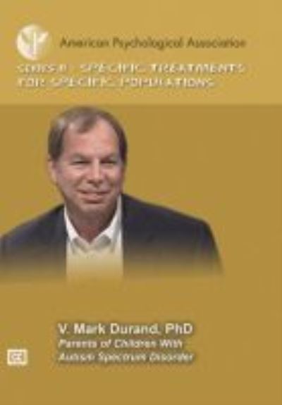 Cover for V. Mark Durand · Parents of Children With Autism Spectrum Disorder (DVD) (2014)