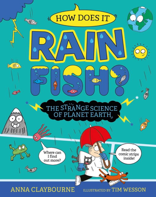 Cover for Anna Claybourne · Funny Science: How does it Rain Fish? The Strange Science of Planet Earth - Funny Science (Hardcover bog) (2025)