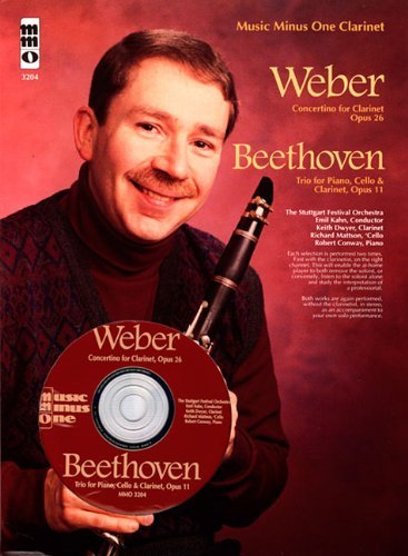 Cover for Robert Conway · Music Minus One Clarinet: Weber Concertino, Op. 26, J109; Beethoven Piano Trio No. 4, 'street Song,' Op. 11 (Book &amp; Cd) (Paperback Book) [Pap / Com edition] (2008)