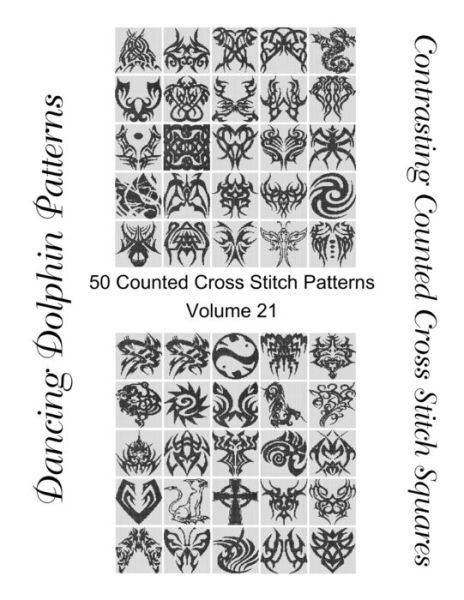 Cover for Dancing Dolphin Patterns · Contrasting Counted Cross Stitch Squares (Pocketbok) (2019)