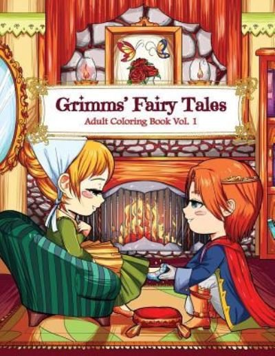 Cover for Kawaii Coloring Books for Adults and Kid · Grimms' Fairy Tales Adult Coloring Book Vol. 1 (Pocketbok) (2017)