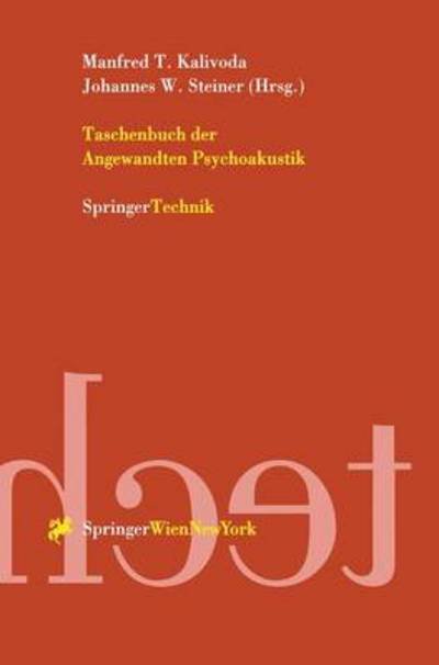 Cover for Manfred T Kalivoda · Taschenbuch Der Angewandten Psychoakustik (Paperback Book) (1998)