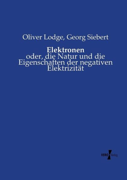 Cover for Lodge · Elektronen (Buch) (2019)